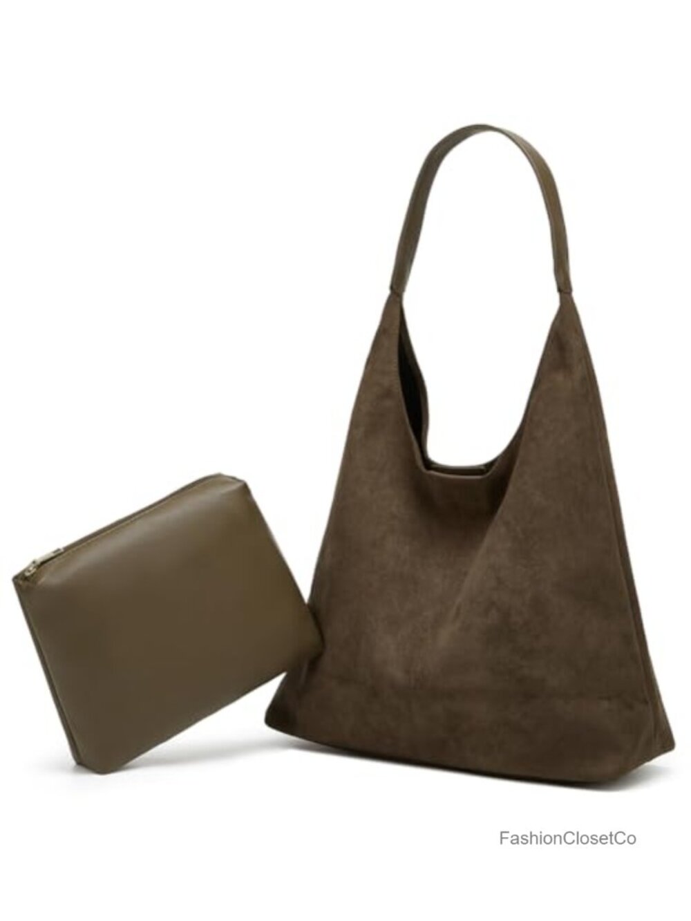 Slouchy Suede Shoulder Bags for Women Large Tote Purse Retro Soft Handbag Work